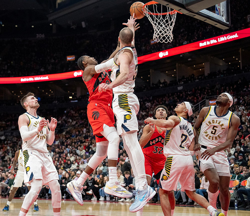 Toronto Raptors vs Indiana Pacers nba basketball game-RJ Barrett