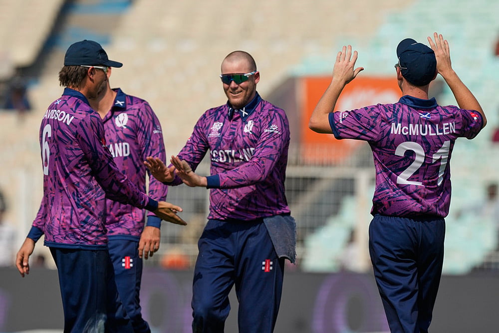 Italy vs Scotland T20 World Cup Cricket match-Oliver Davidson