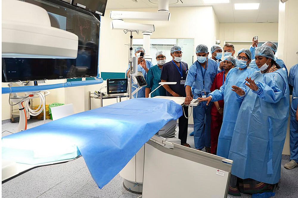 Rekha Gupta at GB Pant Hospital
