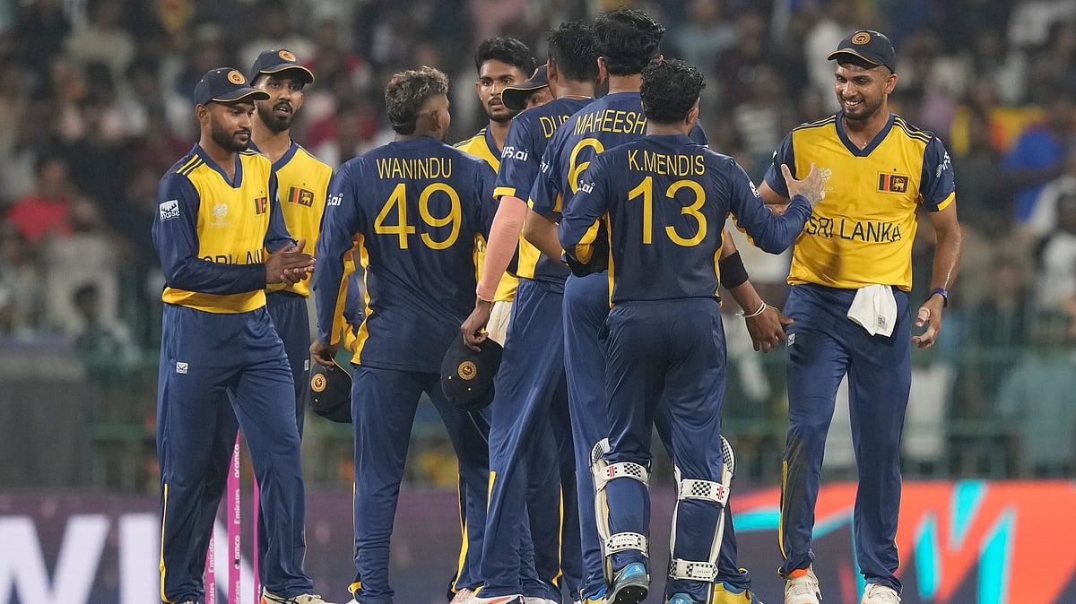 | Photo: AP/Eranga Jayawardena : Sri Lanka takes on England in the Super 8 clash at the Pallekele International Stadium on Sunday, Febraury 22, 2026.