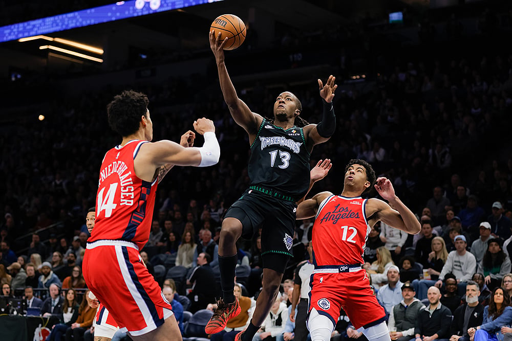 Clippers vs Timberwolves NBA Basketball game-Ayo Dosunmu