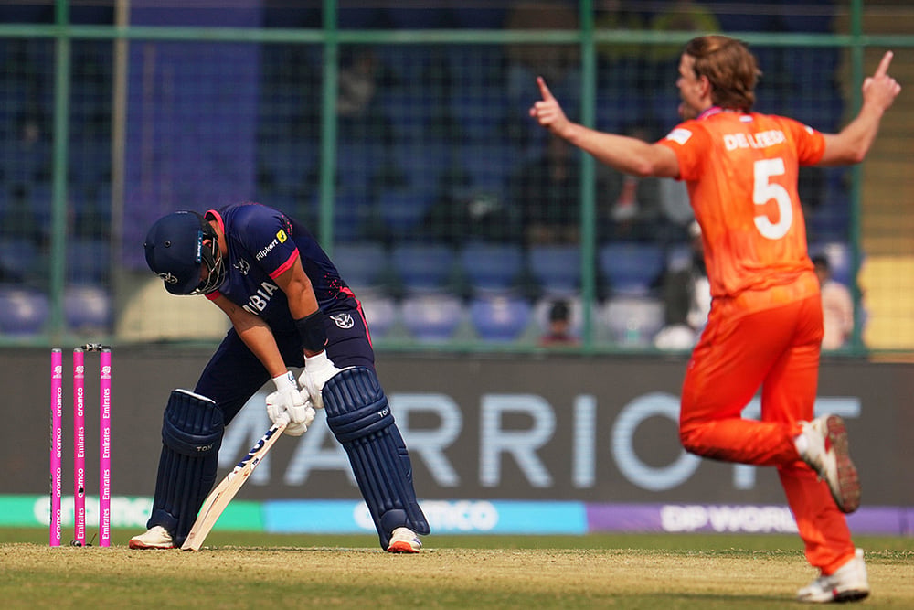 Namibia vs Netherlands T20 World Cup Cricket match-JJ Smit