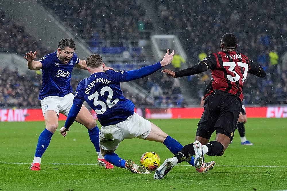 Everton Vs Bournemouth Premier league soccer match-Rayan