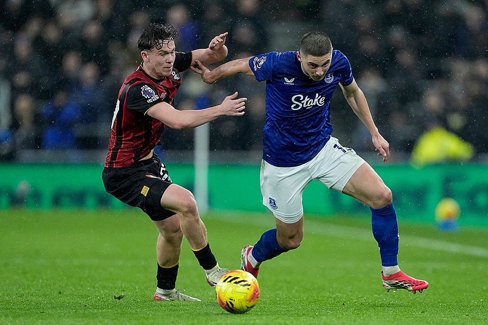 Everton Vs Bournemouth Premier league soccer match-Alex Toth