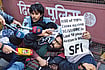 Aggressive Victimhood Versus Predictable Protests Photo: Tribhuvan Tiwari : Fair Demand: Delhi police detain an activist from the Students’ Federation of India during a protest in Delhi on February 5 demanding the immediate implementation of the UGC (Promotion of Equity in Higher Education Institutions) Regulations, 2026