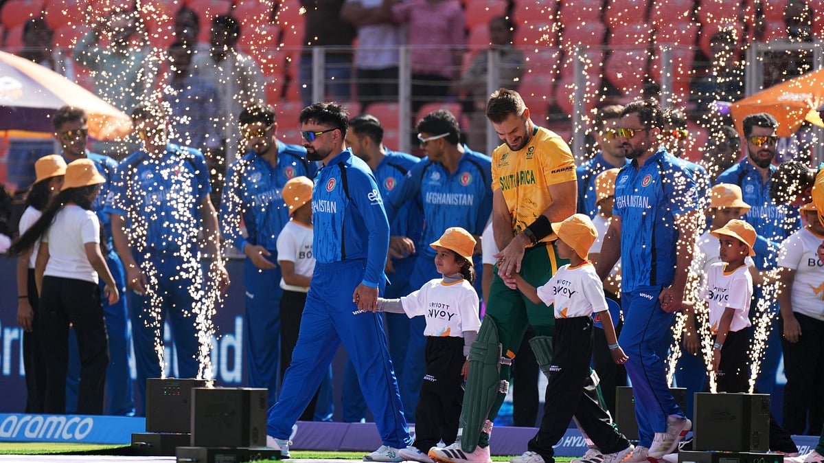 AP/Ajit Solanki : The clash between South Africa and Afghanistan resulted in a double super over in Ahmedabad on February 12, 2026.