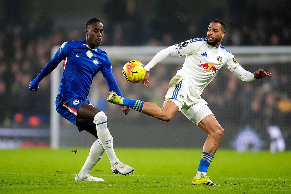 Chelsea vs Leeds United Premier league soccer match-Trevoh Chalobah
