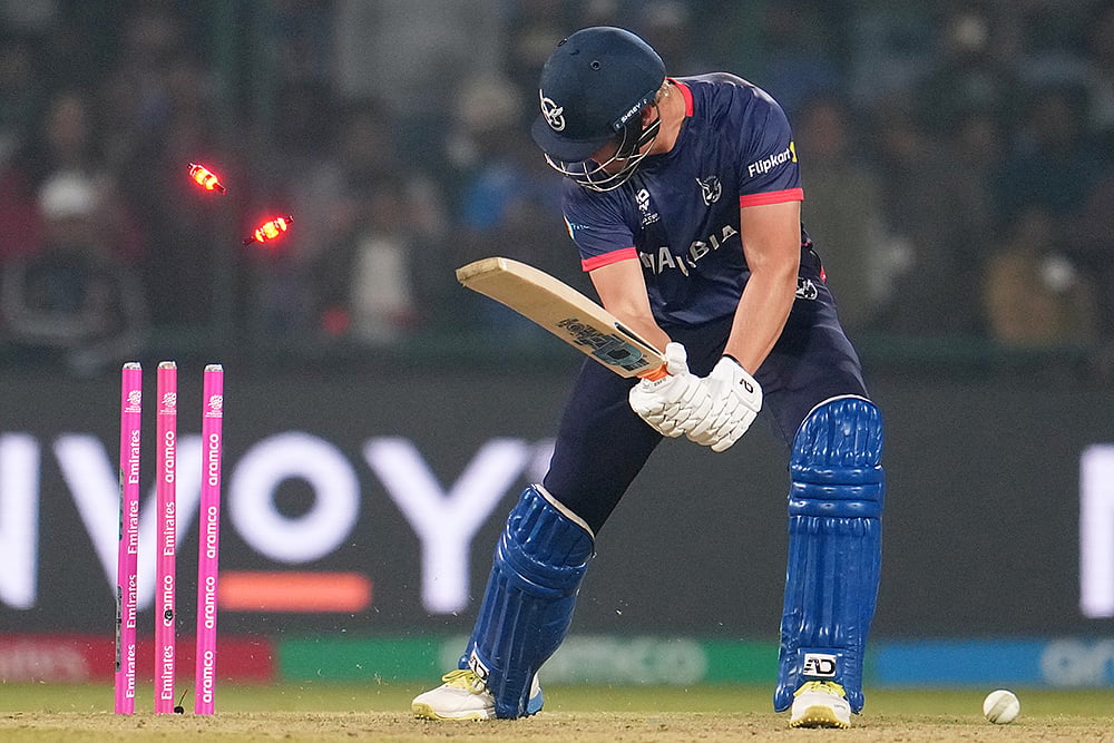 India vs Namibia T20 World Cup Cricket- Ruben Trumpelmann