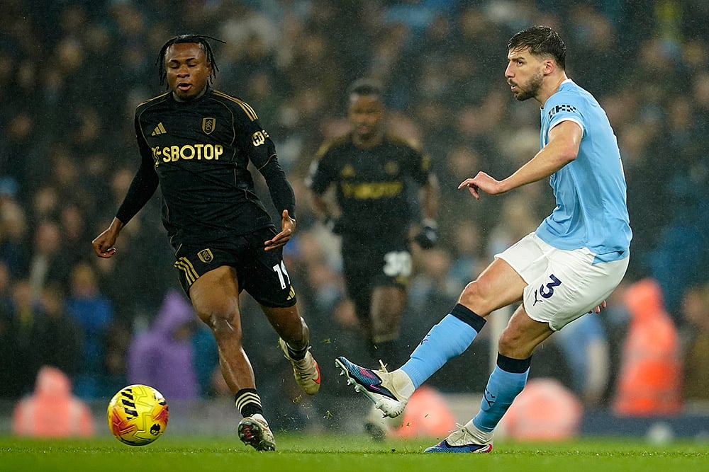 Manchester City vs Fulham Premier League soccer-Ruben Dias
