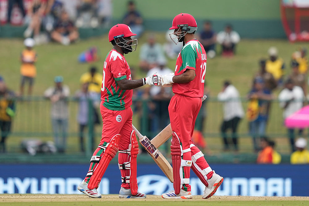 Sri Lanka vs Oman T20 World Cup Cricket-Mohammad Nadeem