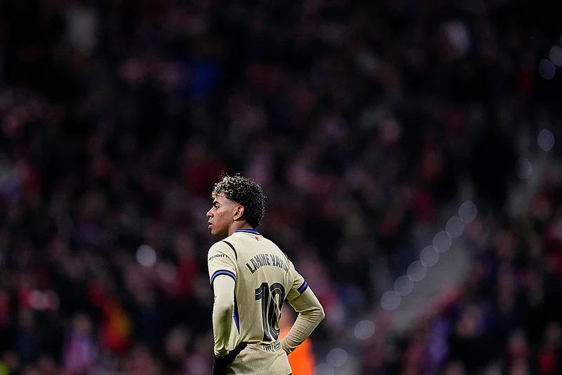 Barcelona Vs Atletico Madrid Spain Copa del Rey Soccer-Lamine Yamal