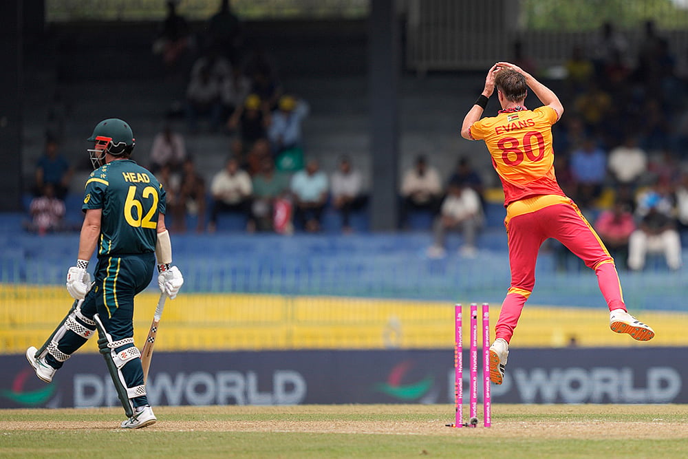 Australia vs Zimbabwe T20 cricket world cup match-Bradley Evans
