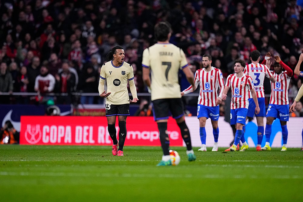 Barcelona Vs Atletico Madrid Spain Copa del Rey Soccer-Jules Kounde