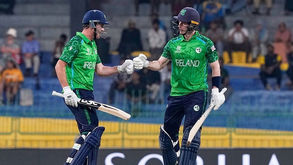 Photo: AP/Eranga Jayawardena : Out of the 6 matches played between both team, Ireland have won 4, while Oman have got success only in the remaining 2.