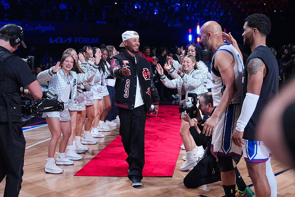All Star Celebrity Game Basketball Mookie Betts