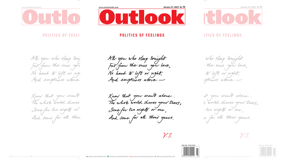 | Outlook Photo  : Outlook's Magazine Issue titled as Politics Of Feelings