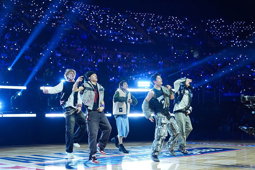 K-pop band Cortis performs 