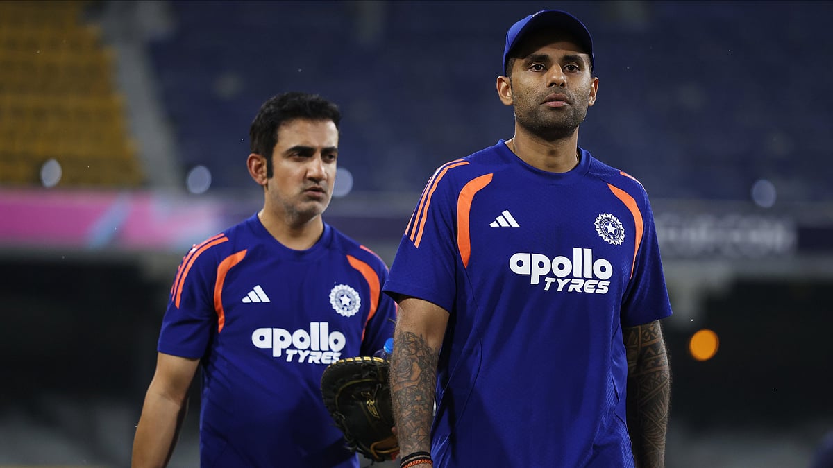 BCCI/X : Team India captain Suryakumar Yadav and coach Gautam Gambhir ahead of India vs Pakistan ICC T20 World Cup 2026 Group A clash. 