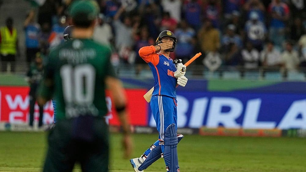 | Photo: AP/Altaf Qadri : Abhishek Sharma's availability for the IND vs PAK match will be decided after Saturday's practice session in Colombo on Saturday.