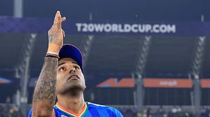 BCCI/X : India captain Suryakumar Yadav in toss ahead of India vs Pakistan ICC T20 World Cup 2026 Group A clash.