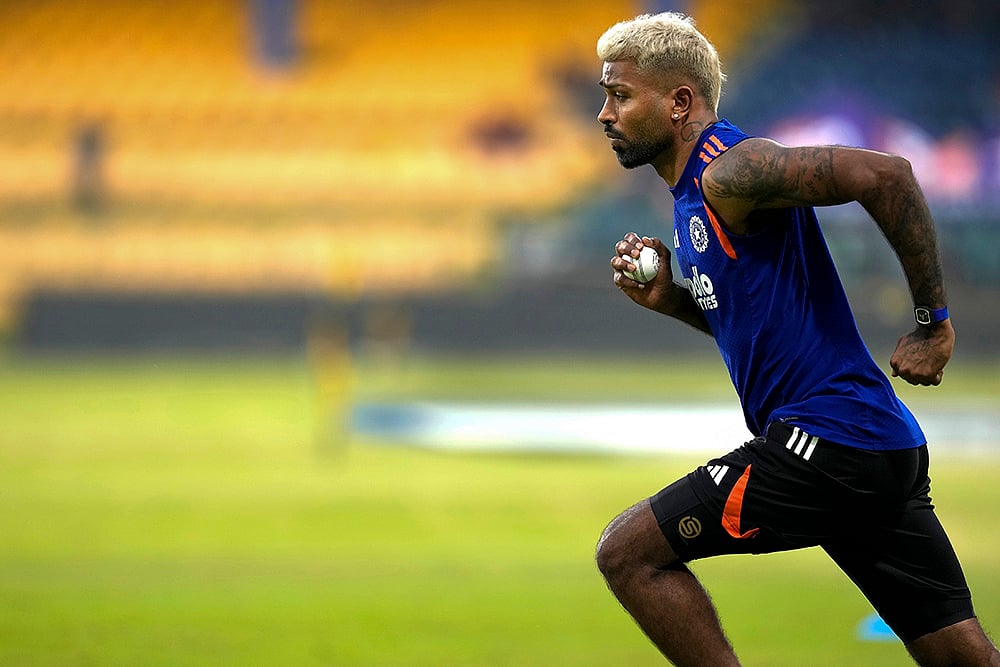ICC Mens T20 WC 2026 IND training practice session-Hardik Pandya