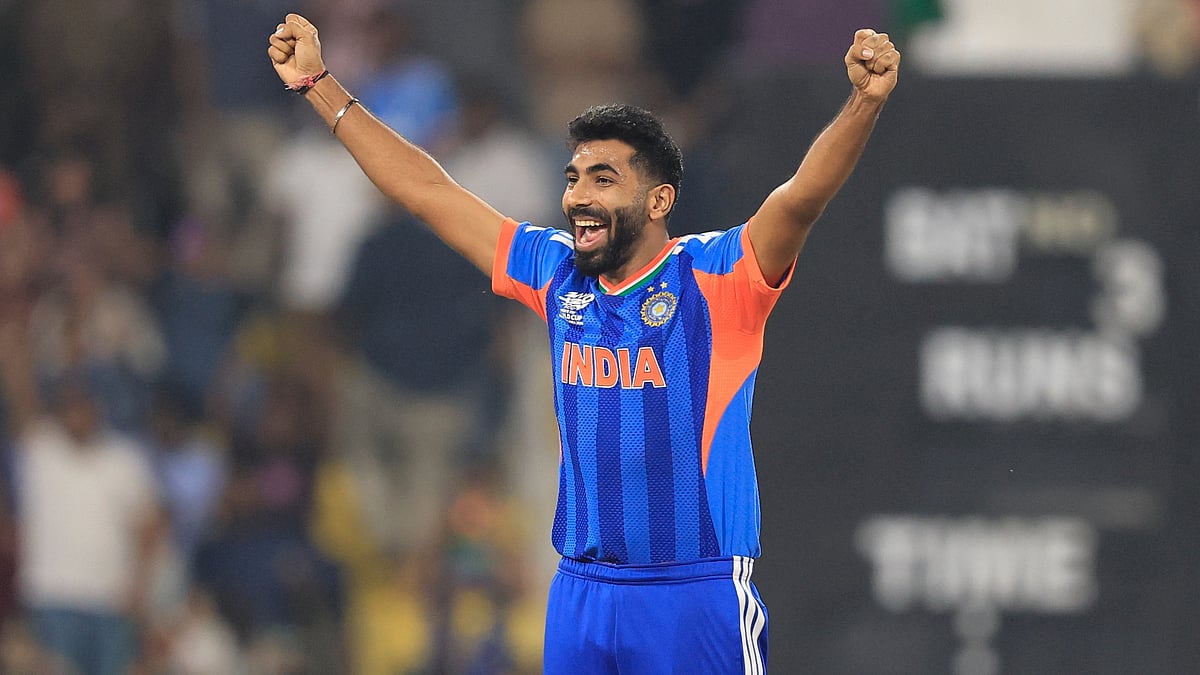 BCCI/X : Jasprit Bumrah celebrating a wicket during India vs Pakistan ICC T20 World Cup 2026 Group A clash. 