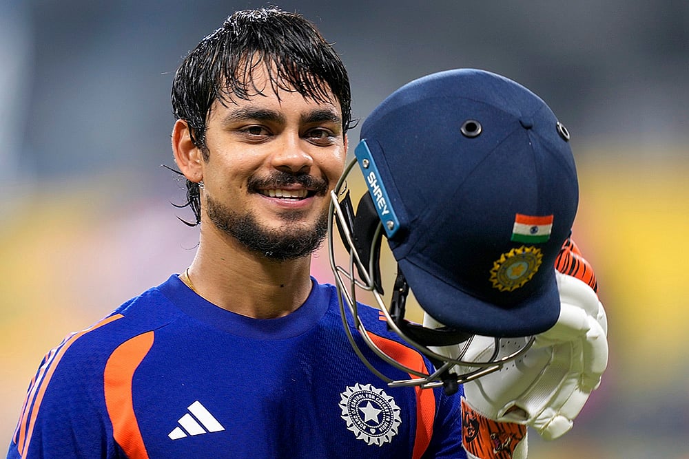 | Photo: PTI/R SenthilKumar : India's Ishan Kishan during a practice session ahead of an ICC Men's T20 World Cup 2026 cricket match between India and Pakistan, at R Premadasa Stadium, in Colombo.