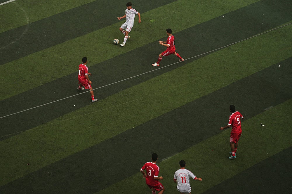 Palestinians Gaza Soccer photo-