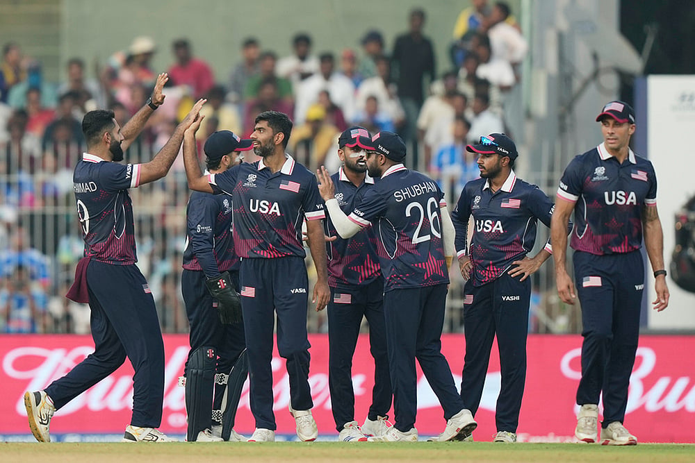 Namibia vs USA T20 World Cup Cricket-Saurabh Netravalkar