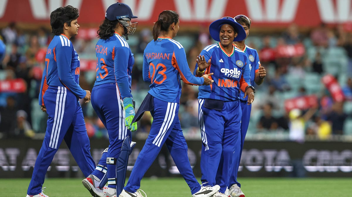 India A players celebrate a wicket during their ACC Women's Asia Cup Rising Stars match against Pakistan A on February 15, 2026. - | Photo: X/BCCIWomen