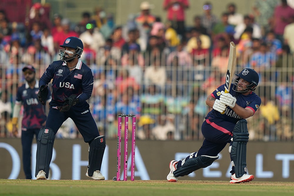 Namibia vs USA T20 World Cup Cricket-Nicol Loftie-Eaton