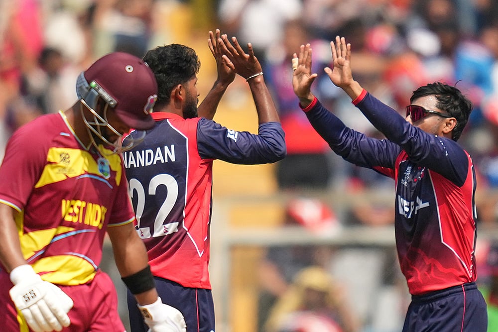Nepal vs West Indies T20 World Cup Cricket-Nandan Yadav