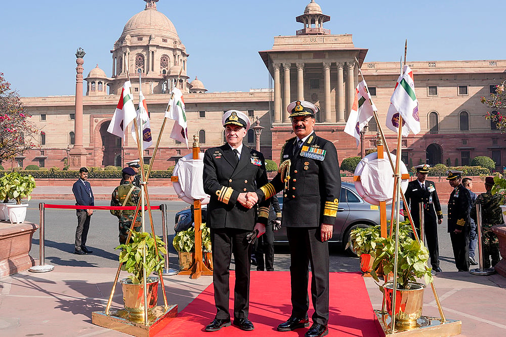 Hellenic Navy Chief in India- Navy Chief Admiral Dinesh K Tripathi