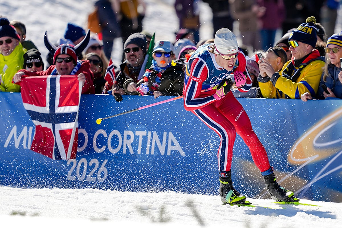 Milan Cortina Winter Olympics Day 9 photo highlights-cross country skiing men's 4 x 7.5km