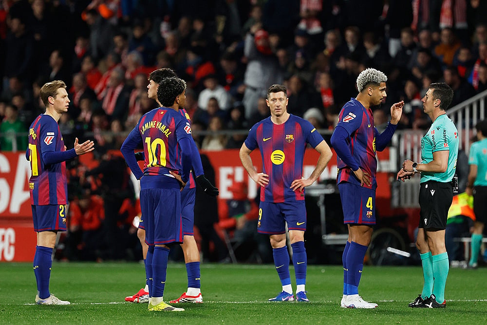 Girona Vs Barcelona spain soccer La Liga 2025-26 match-