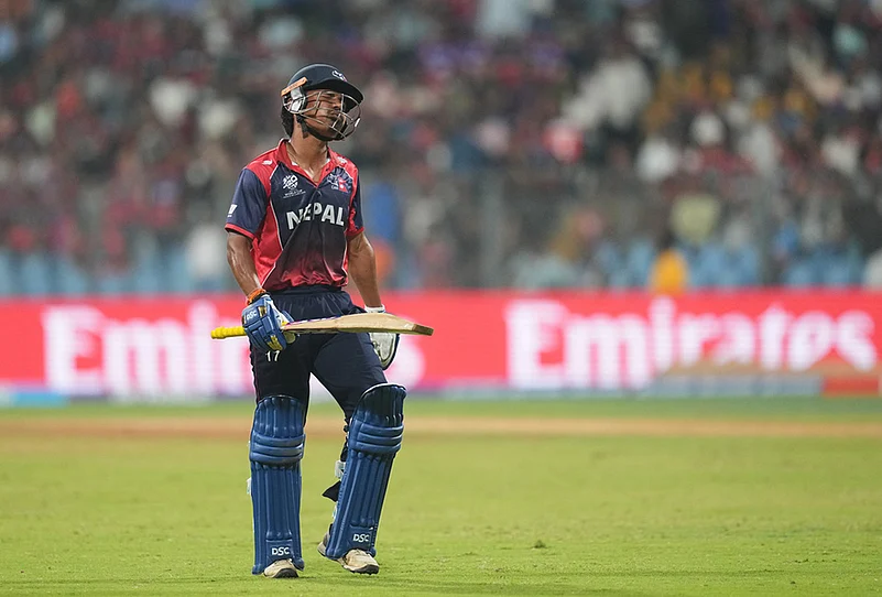 Nepal Scotland T20 World Cup Cricket-Rohit Paudel