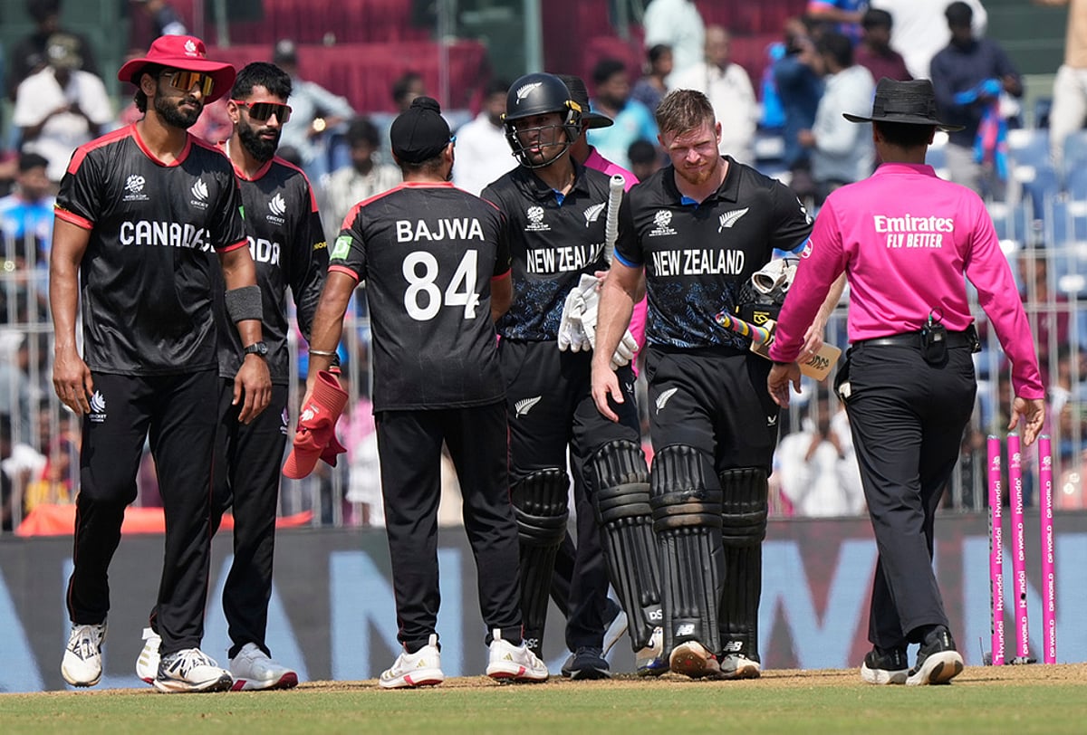 Canada vs New Zealand t20 world cup cricket match-Dilpreet Bajwa