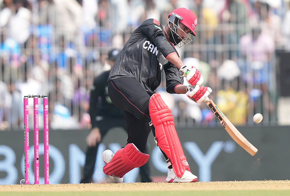Canada vs New Zealand t20 world cup cricket match-Canadas Yuvraj Samra