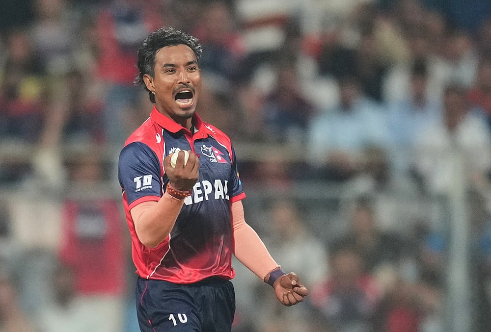 Nepal Scotland T20 World Cup Cricket-Sompal Kami