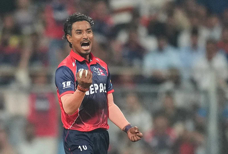 Nepal Scotland T20 World Cup Cricket-Sompal Kami