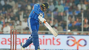 BCCI/X : Abhishek Sharma has become the second-fastest batter to reach 6,000 T20 runs, taking 3,420 balls.