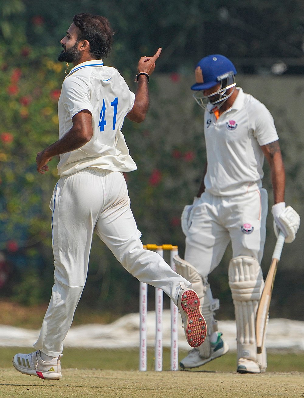 Jammu and Kashmir vs  Bengal Ranji Trophy semifinal cricket match-Akash Deep