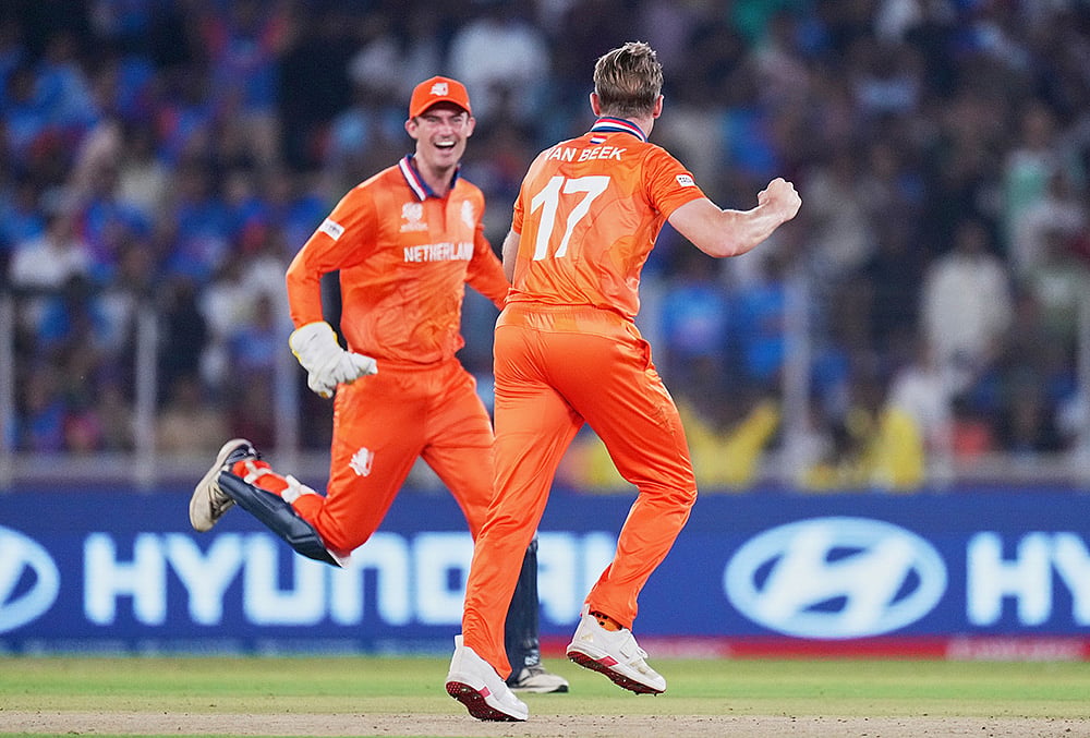 India Vs Netherlands ICC T20 World Cup Cricket-Logan van Beek