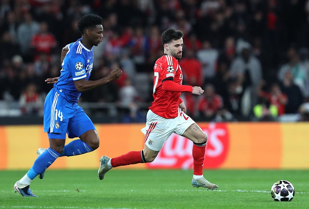 Benfica Vs Real Madrid UEFA Champions League Playoff-Aurelien Tchouameni