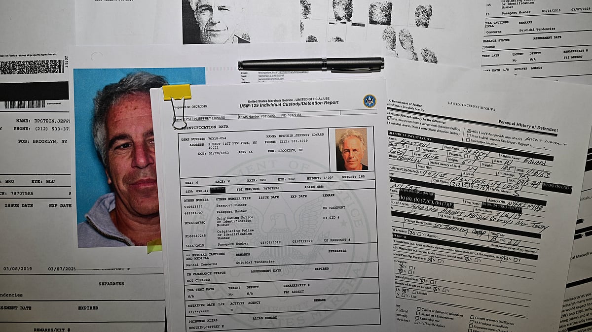 IMAGO / SOPA Images : Released documents from disgraced late financier and sex offender Jeffrey Epstein, referencing court cases against him, are seen in the handouts released by the U.S. Justice Department. 