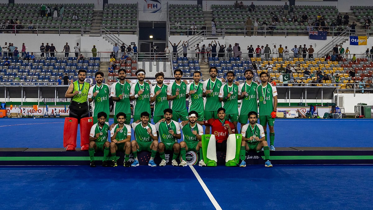 X/International Hockey Federation : File photo of the Pakistan men's national hockey team.
