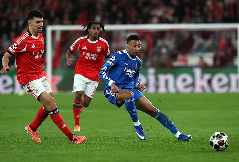 Benfica Vs Real Madrid UEFA Champions League Playoff-Kylian Mbappe