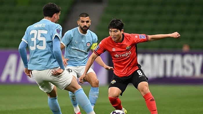 Action from the Group A clash between Melbourne City and Gangwon FC in AFC Champions League Elite 2025-26. - Photo: AFC website