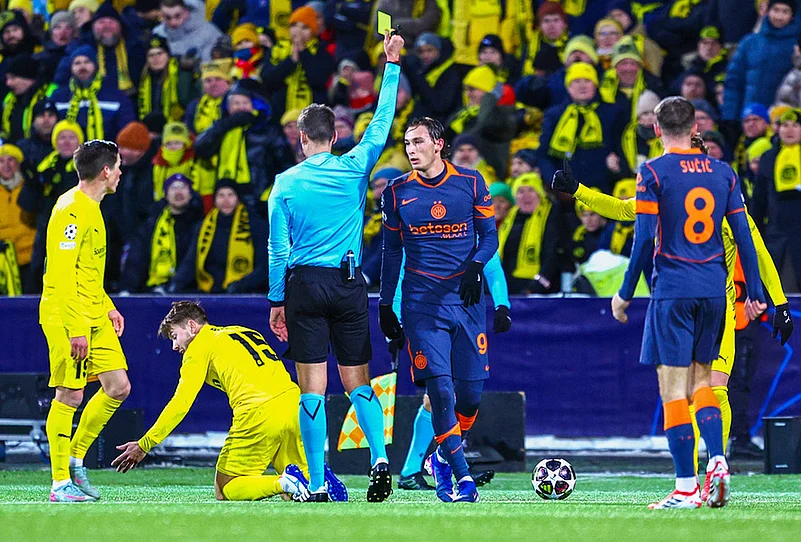 Bodo/Glimt Vs Inter Milan Champions League play-off soccer-Francesco Pio Esposito
