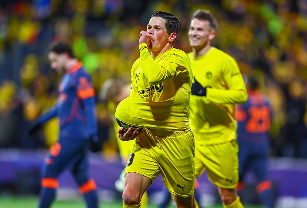 Bodo/Glimt Vs Inter Milan Champions League play-off soccer-Sondre Brunstad Fet